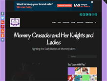 Tablet Screenshot of mommycrusader.com